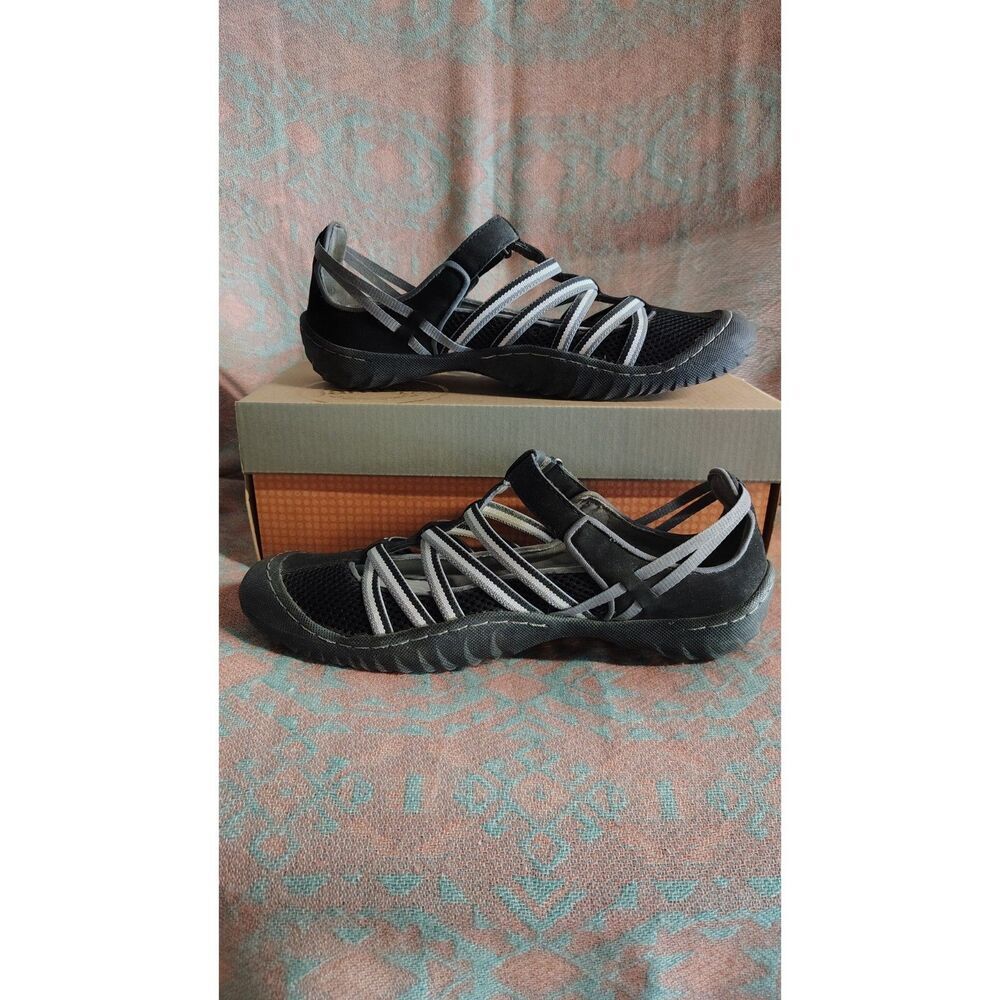 J-Sport by Jambu Women's Black Jetty Encore Criss Cross Detail Shoe Size 9